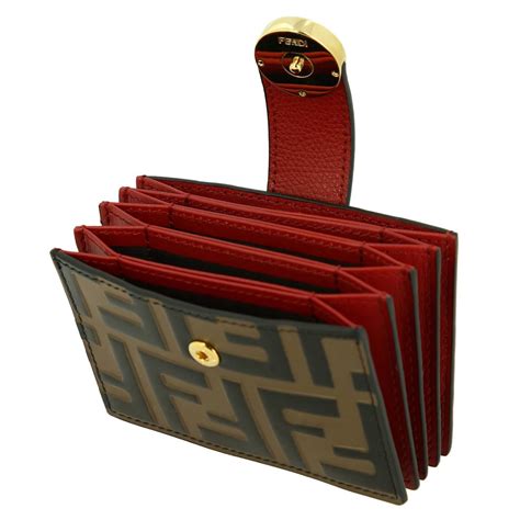 fendi bag blue red wallet|Fendi wallet price.